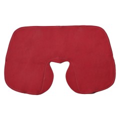 Подушка  надувная дорожная WAY в футляре, красный, 43,5х27,5 см, твил