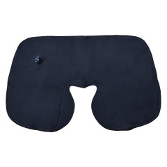 Подушка  надувная дорожная WAY в футляре, синий, 43,5х27,5 см, твил