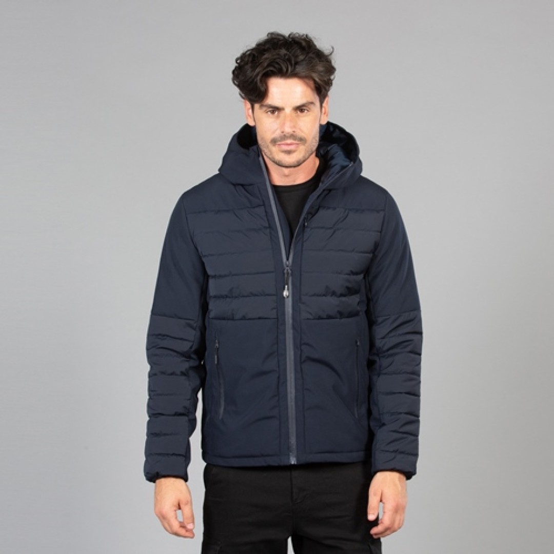 Куртка мужская "CANADA", тёмно-синий, S, 94% полиэстер, 6% эластан, 240г/м2, наполнитель: 100% полиэ