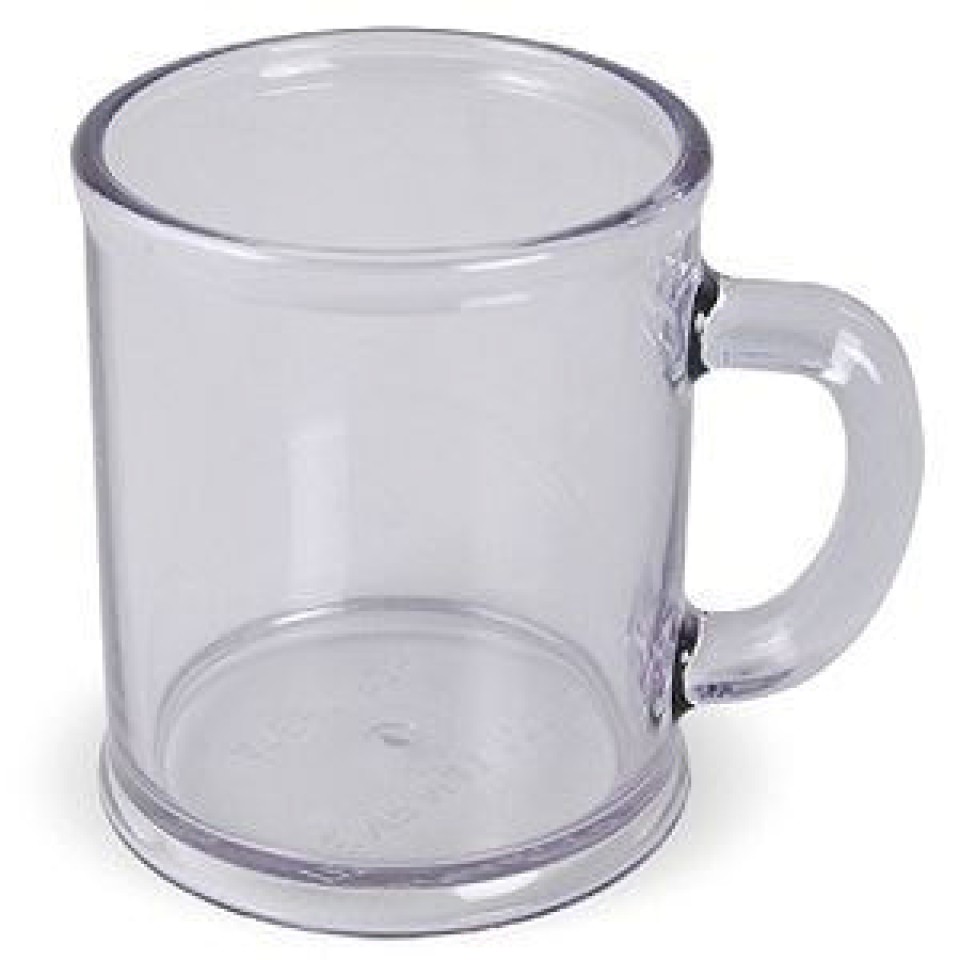 Кружка  "Радуга", прозрачная, D=7,9см, H=9,6см, 300мл, пластик