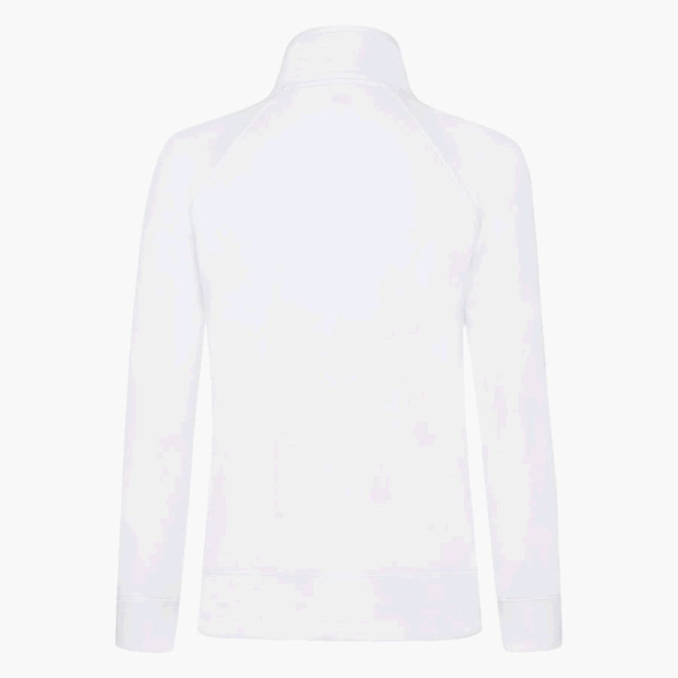 Толстовка "Lady-Fit Sweat Jacket", белый_XS, 75% х/б, 25% п/э, 280 г/м2