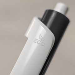 FORTE, ручка шариковая, черный/белый, пластик