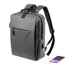 Рюкзак "Prikan", серый, 40x31x13 см, 100% полиэстер 600D