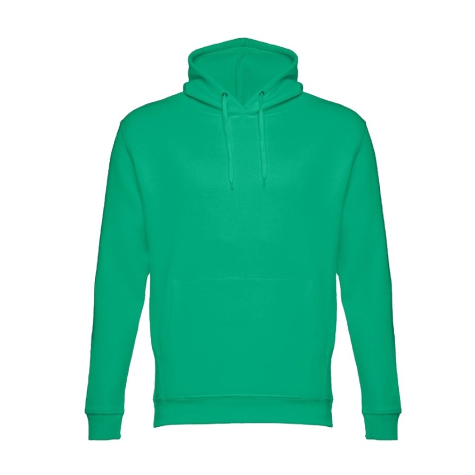 Толстовка мужская с капюшоном PHOENIX, зелёный, XS, 50% хлопок, 50% полиэстер, плотность 320 г/м2