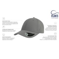 Бейсболка "BOLT", 6 клиньев, застежка на липучке, белый, 100% полиэстер, 170 г/м2