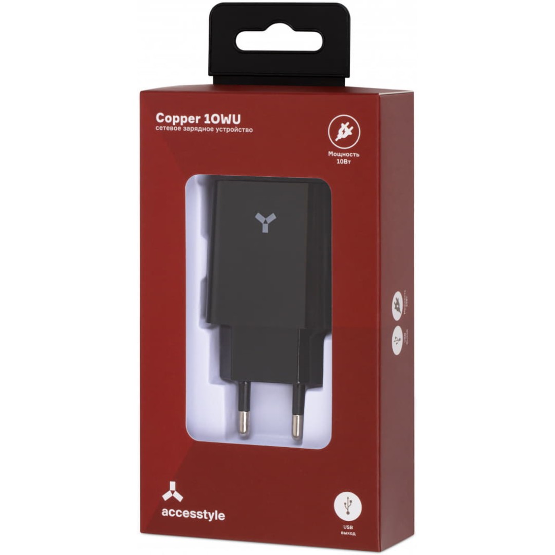 Адаптер сетевой ACCESSTYLE COPPER 10W, белый