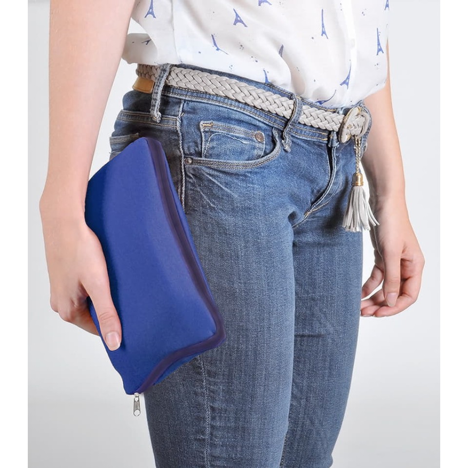 Набор дорожный "Релакс", синий, 20х15 см,  хлопок/нейлон