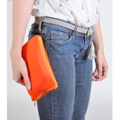 Набор дорожный "Релакс", оранжевый, 20х15 см,  хлопок/нейлон