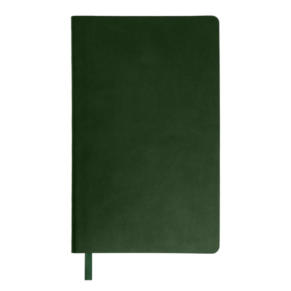 Ежедневник недатированный "FunkyPlan", 130*210 мм, зеленый, красный форзац, в линейку