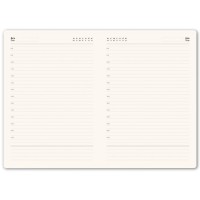 Ежедневник недатированный "FunkyPlan", 130*210 мм, зеленый, красный форзац, в линейку