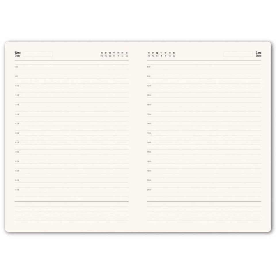 Ежедневник недатированный "FunkyPlan", 130*210 мм, черный, красный форзац, в линейку