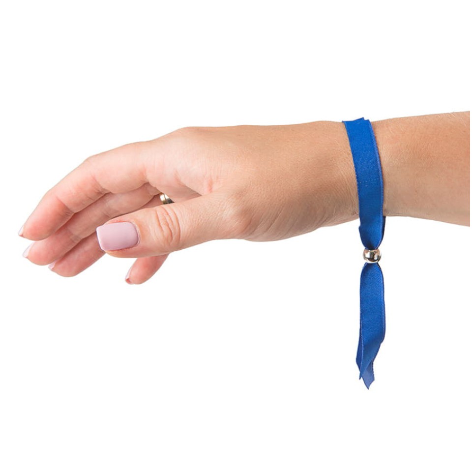 Промо-браслет MENDOL, 34,5х1,2см, оранжевый, полиэстер