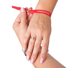 Промо-браслет MENDOL, 34,5х1,2см, зеленый, полиэстер