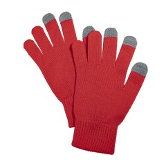 Набор подарочный GET WARM: перчатки, шапка, термос, красный