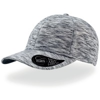 Бейсболка "MASH-UP ", 6  клиньев,  пластиковая застежка, серый меланж, 90% вискоза, 10% п/э,170 г/м2