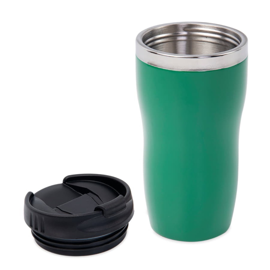 Термокружка  PROMO,  450 мл, зеленый, металл