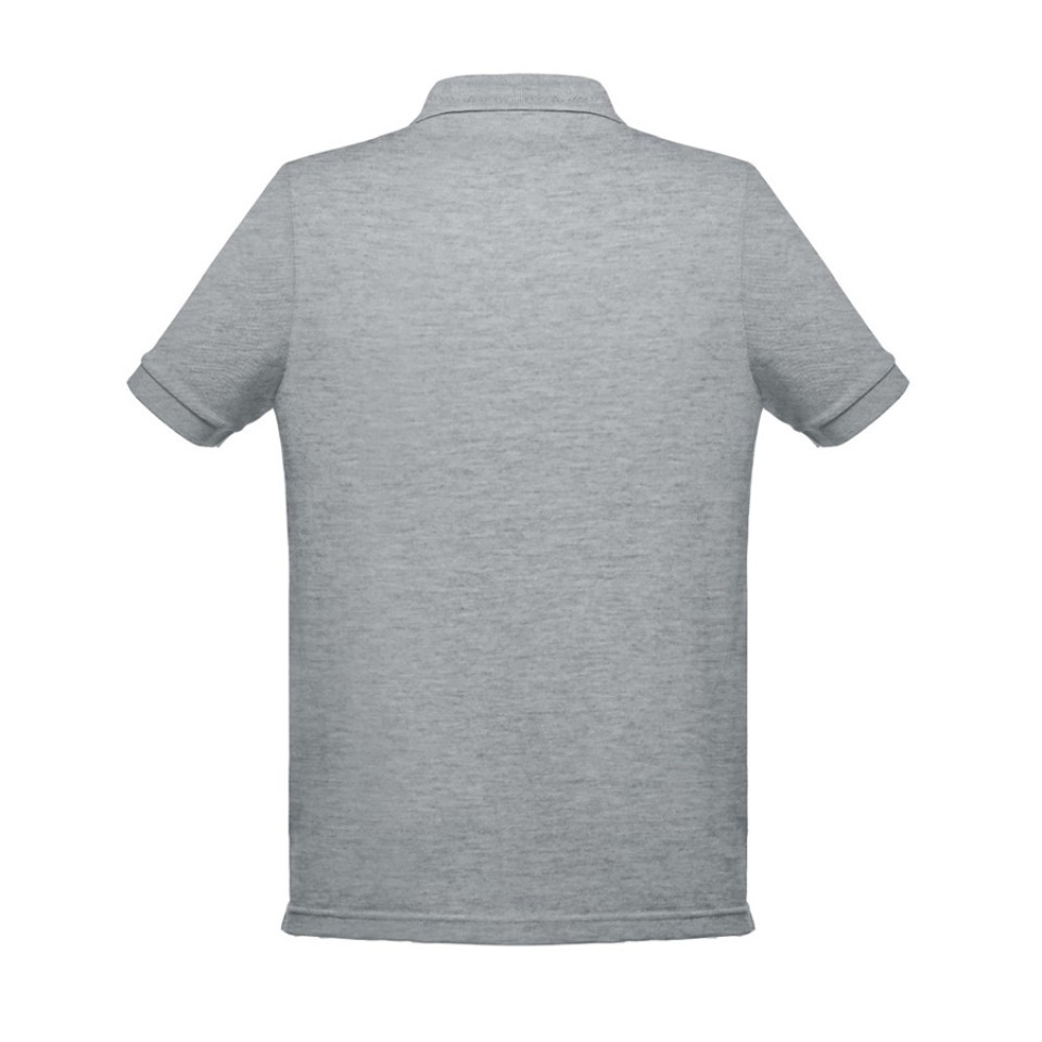 Рубашка-поло мужская BERLIN, к/р, сер. меланж, 3XL, 65% полиэстер, 35% хлопок, плотность 200 г/м2