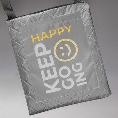 Плед для пикника "Rest", серый, 115 х 140 см, двухсторонний материал флис 150 гр/м2+оксфорд  210 T