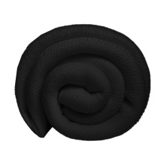 Плед  "Belt", чёрный, 130 х 180 см, 100% акрил, с поясом