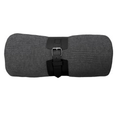 Плед  "Belt", серый, 130 х 180 см, 100% акрил, с поясом