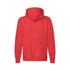 Толстовка без начеса "Lightweight Hooded Sweat",  красный, M, 80% х/б 20% полиэстер, 240 г/м2