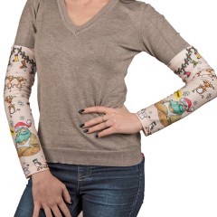 Рукава Tattoo, белый, 100% полиэстер , размер: 12428 см