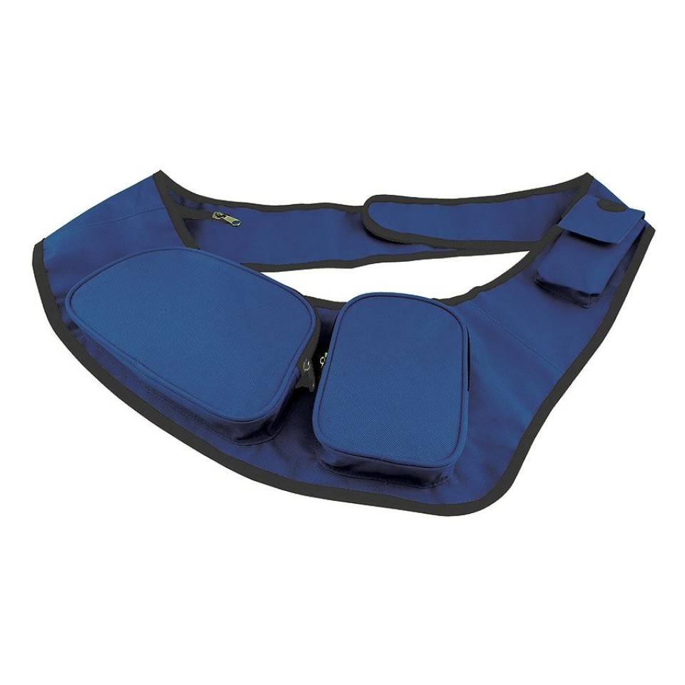 Сумка через плечо "Cross", синий, 159х21х3,5 см, полиэстер, шелкография