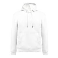 Толстовка мужская с капюшоном KARACHI, белый, M, 80% хлопок, 20% полиэстер, плотность 280 г/м2