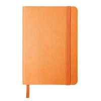 Блокнот SHADY JUNIOR с элементами планирования,  А6, оранжевый, кремовый блок в клетку