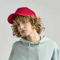 Бейсболка GEAR-S, 5 клиньев, заст. на липучке, белый, 100% полиэстер/ 95% полиэст, 5% эласт 300 г/м2