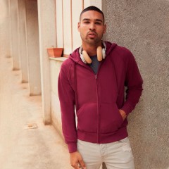 Толстовка без начеса "Lightweight Hooded Sweat",  черный, XL, 80% х/б 20% полиэстер, 240 г/м2