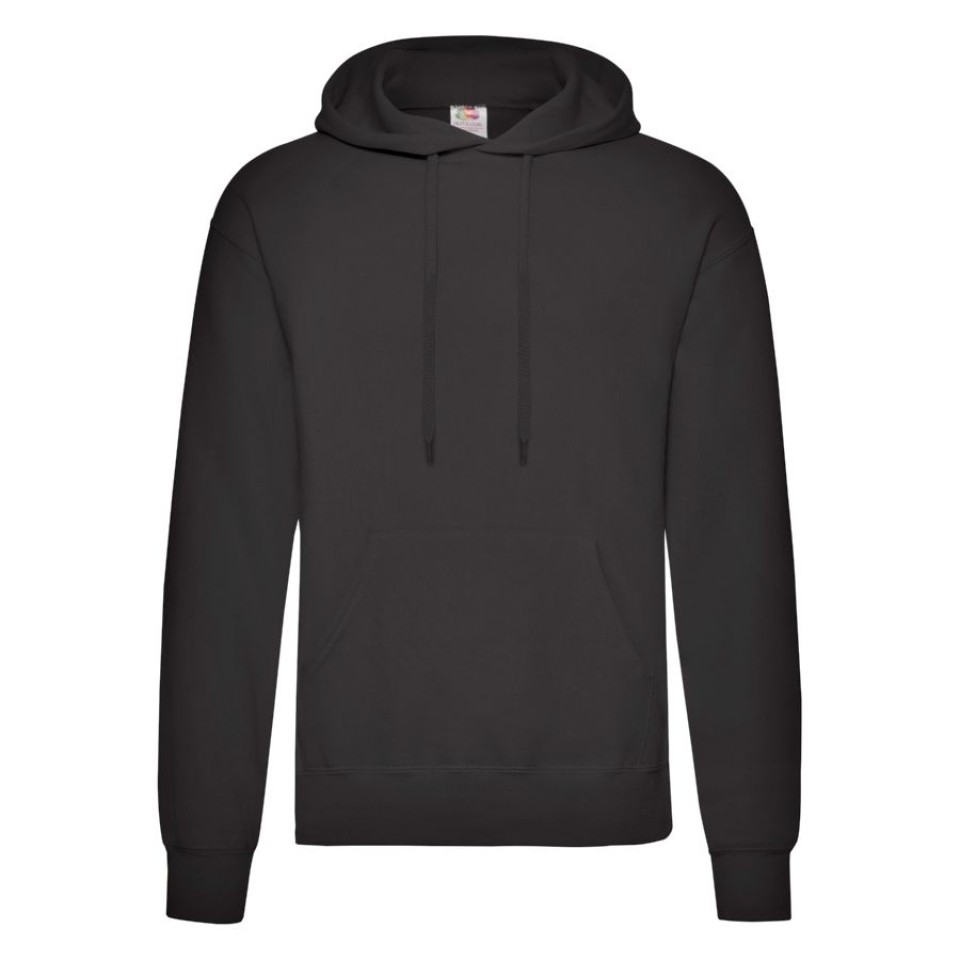 Толстовка CLASSIC HOODED 3XL черный 80% хлопок, 20% полиэстер, плотность 280г/м2