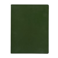 Бизнес-блокнот "Biggy", B5 формат, зеленый, серый форзац, мягкая обложка, в клетку