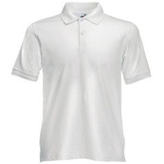 Поло "Slim Fit Polo", белый_M, 97% х/б, 3% эластан, 210 г/м2