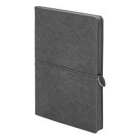 Ежедневник недатированный Fusion, А5, темно-серый, кремовый блок в линейку