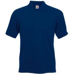 Поло "Slim Fit Polo", темно-синий_XL, 97% х/б, 3% эластан, 220 г/м2