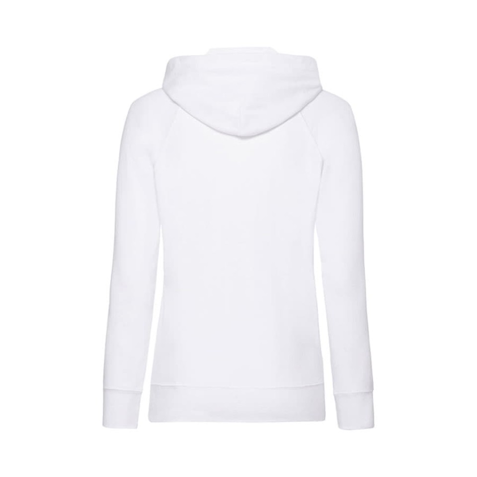 Толстовка без начеса "Ladies Lightweight Hooded Sweat", белый, XS, 80% х/б 20% полиэстер, 240 г/м2