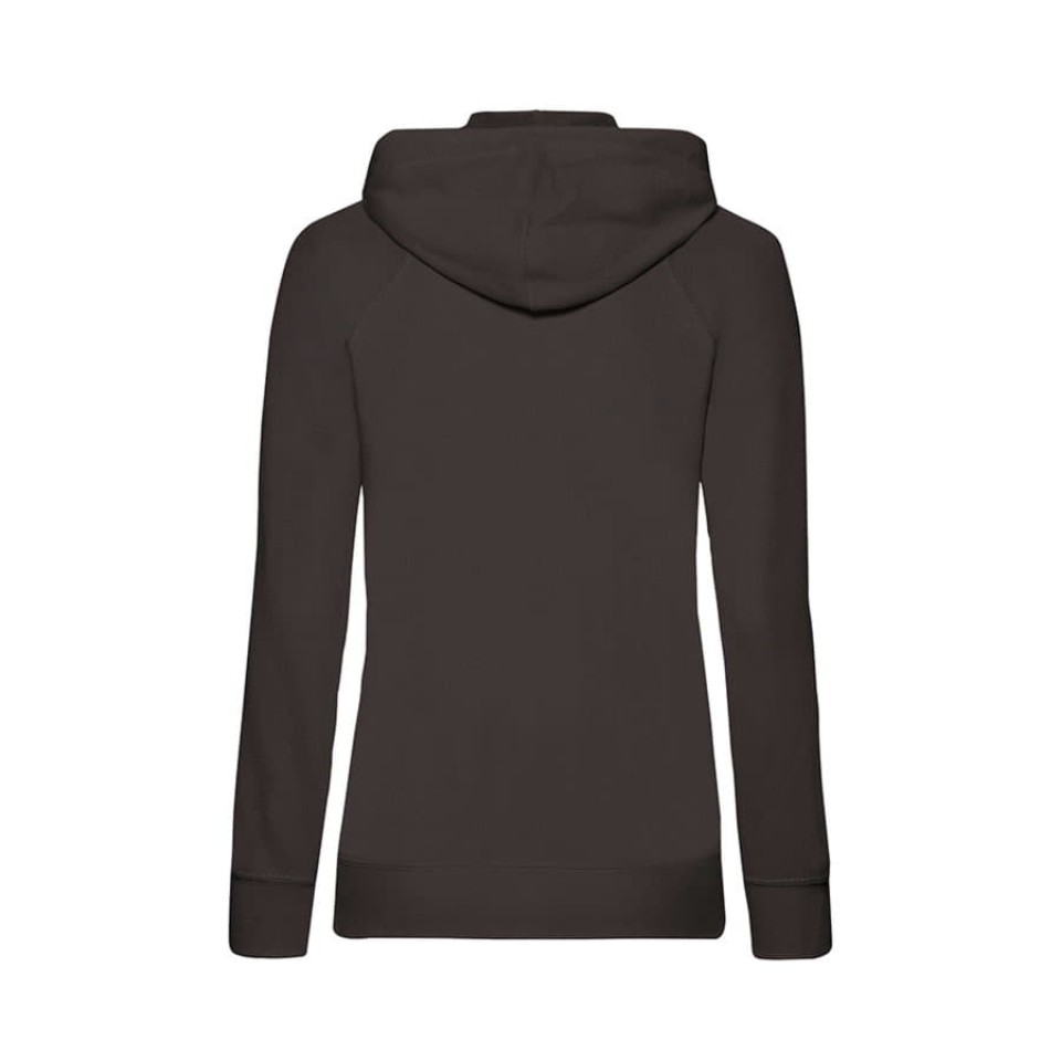 Толстовка без начеса "Ladies Lightweight Hooded Sweat", черный, L, 80% х/б 20% полиэстер, 240 г/м2