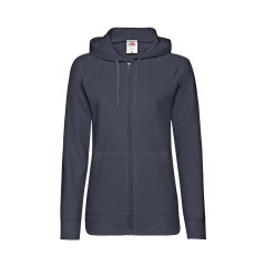 Толстовка без начеса "Ladies Lightweight Hooded Sweat", темно-синий, M, 80% х/б 20% полиэстер, 240 г