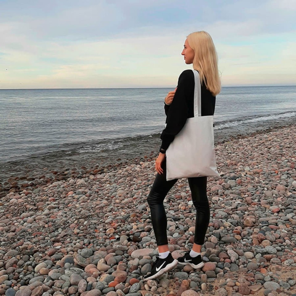 Сумка для покупок "Frilend", оранжевая, 41x37 см, 100% полиэстер RPET