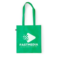 Сумка для покупок "Frilend", зеленая, 41x37 см, 100% полиэстер RPET