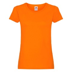 Футболка женская "Original T", оранжевый_S, 100% х/б, 145 г/м2