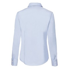 Рубашка "Lady-Fit Long Sleeve Oxford Shirt", светло-голубой_S, 70% х/б, 30% п/э, 135 г/м2