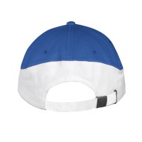 Бейсболка "BOOSTER", 5 клиньев, металлическая застежка, ярко-синий/белый, 100% хлопок, 260г/м2