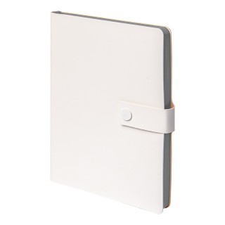 Ежедневник недатированный Stellar, А5, белый, кремовый блок  в линейку, с серым обрезом