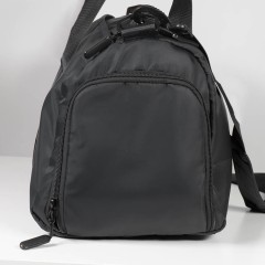 Сумка спортивная "Gym", чёрная, 45х21х20 см, полиэстер