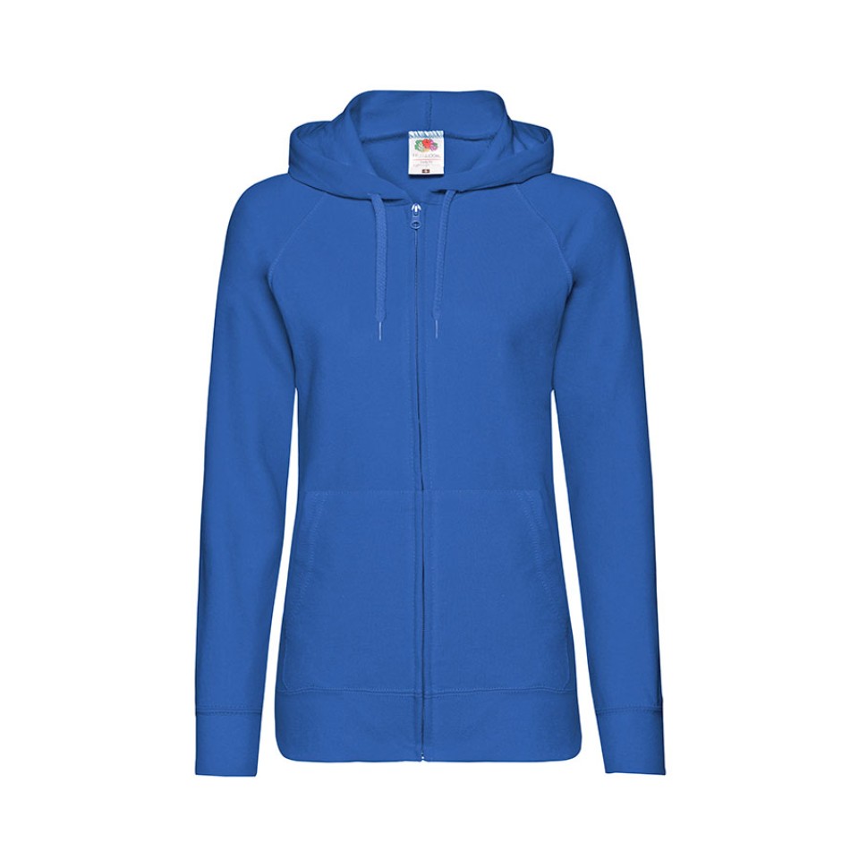 Толстовка без начеса "Ladies Lightweight Hooded Sweat", ярко-синий, 2XL, 80% х/б 20% полиэстер, 240