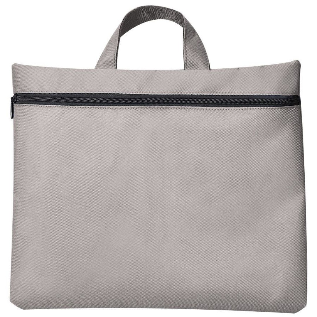 Сумка для документов "Paper", светло-серый, 40х30 см,полиэстер, шелкография