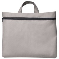 Сумка для документов "Paper", светло-серый, 40х30 см,полиэстер, шелкография
