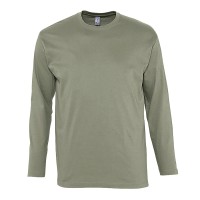 Футболка мужская с длинным рукавом MONARCH, хаки, 2XL, 100% хлопок, 150 г/м2